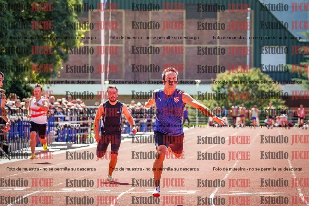 Fotos de los 100 m llanos de varones