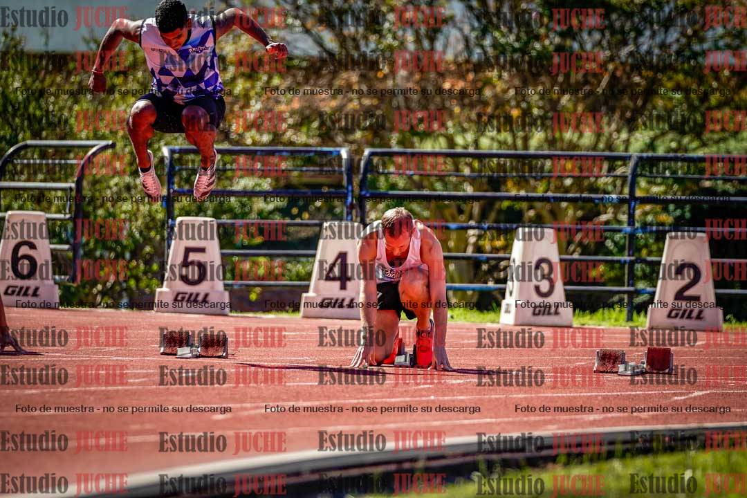 Fotos de los 100 m de varones
