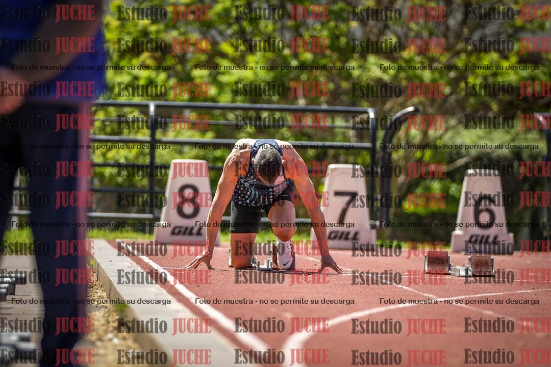 Fotos de los 100 m llanos de varones