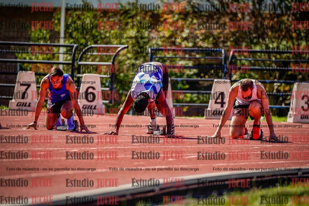 Fotos de los 100 m de varones