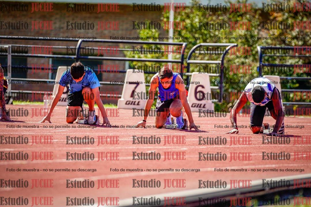 Fotos de los 100 m de varones
