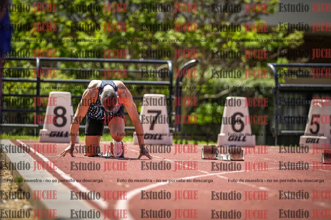 Fotos de los 100 m llanos de varones