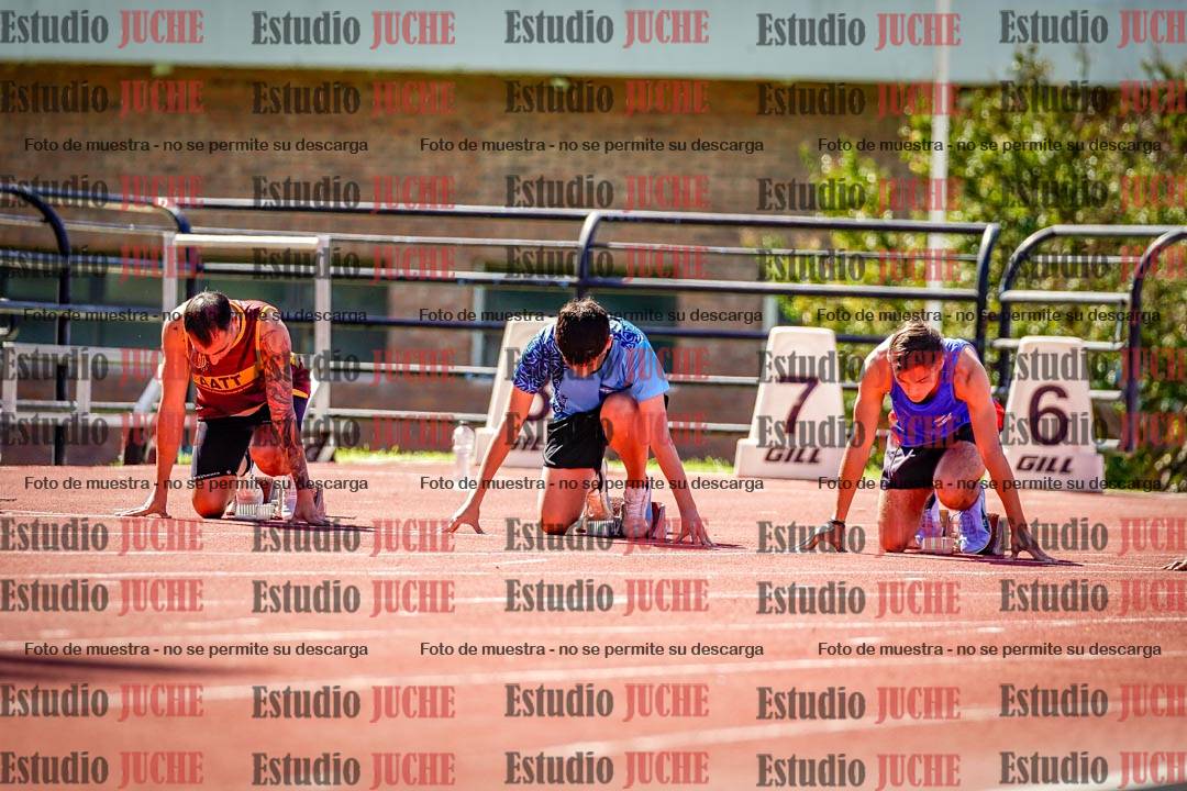 Fotos de los 100 m de varones