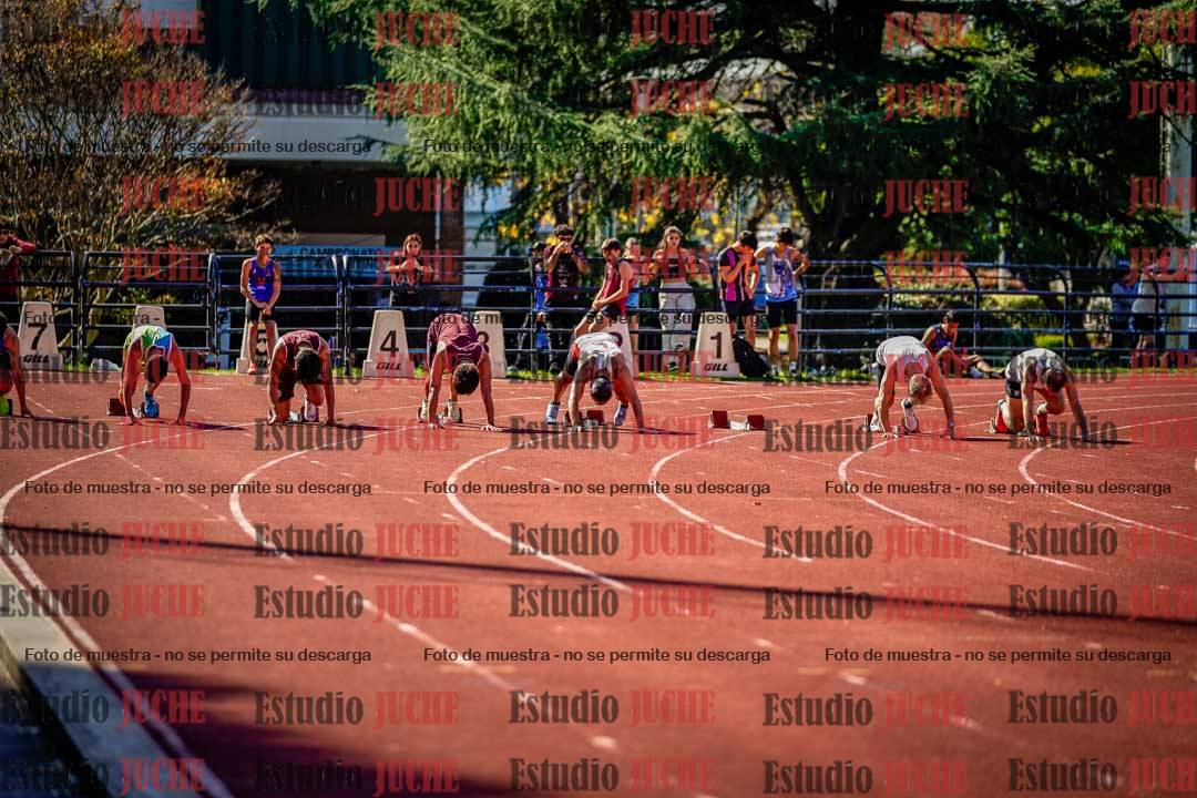 Fotos de los 100 m llanos de varones