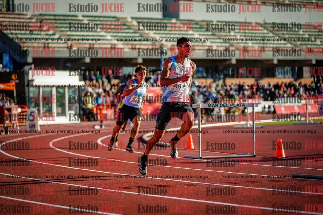 Fotos de los 400 m con vallas de varones - FINAL