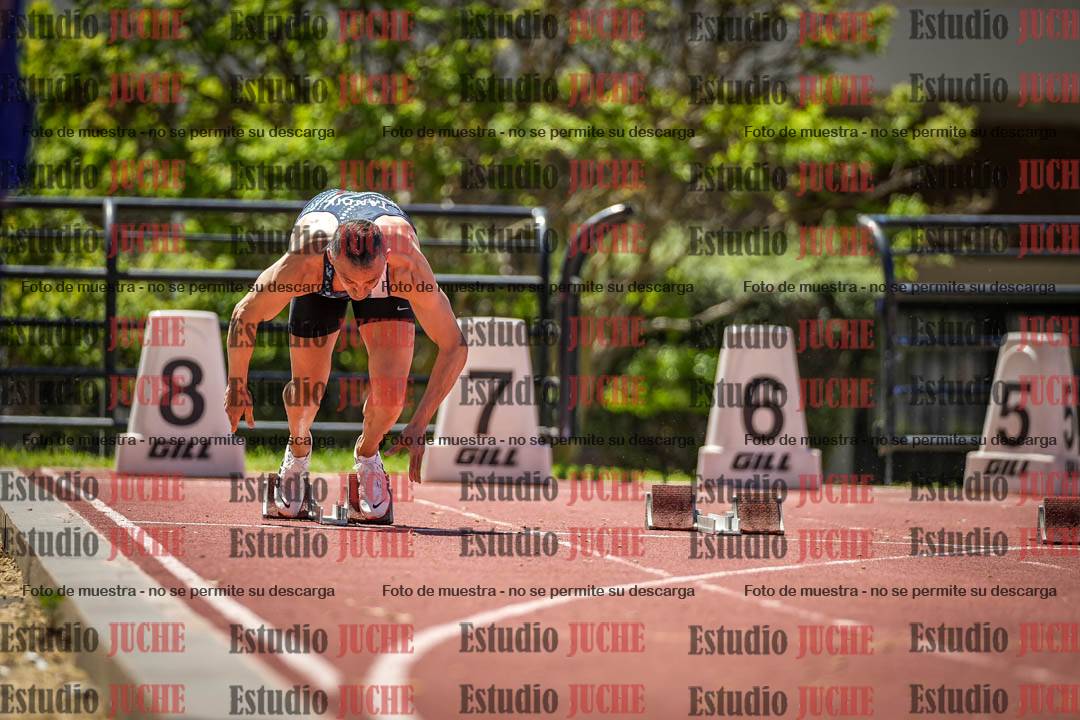 Fotos de los 100 m llanos de varones