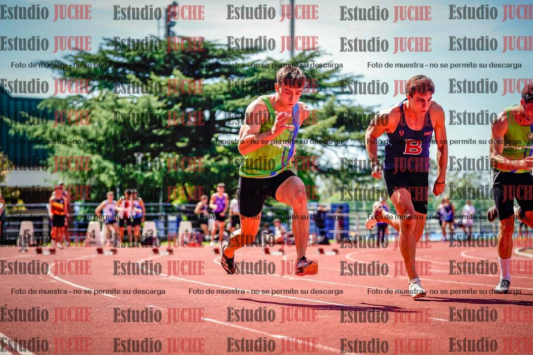Fotos de los 100 m de varones