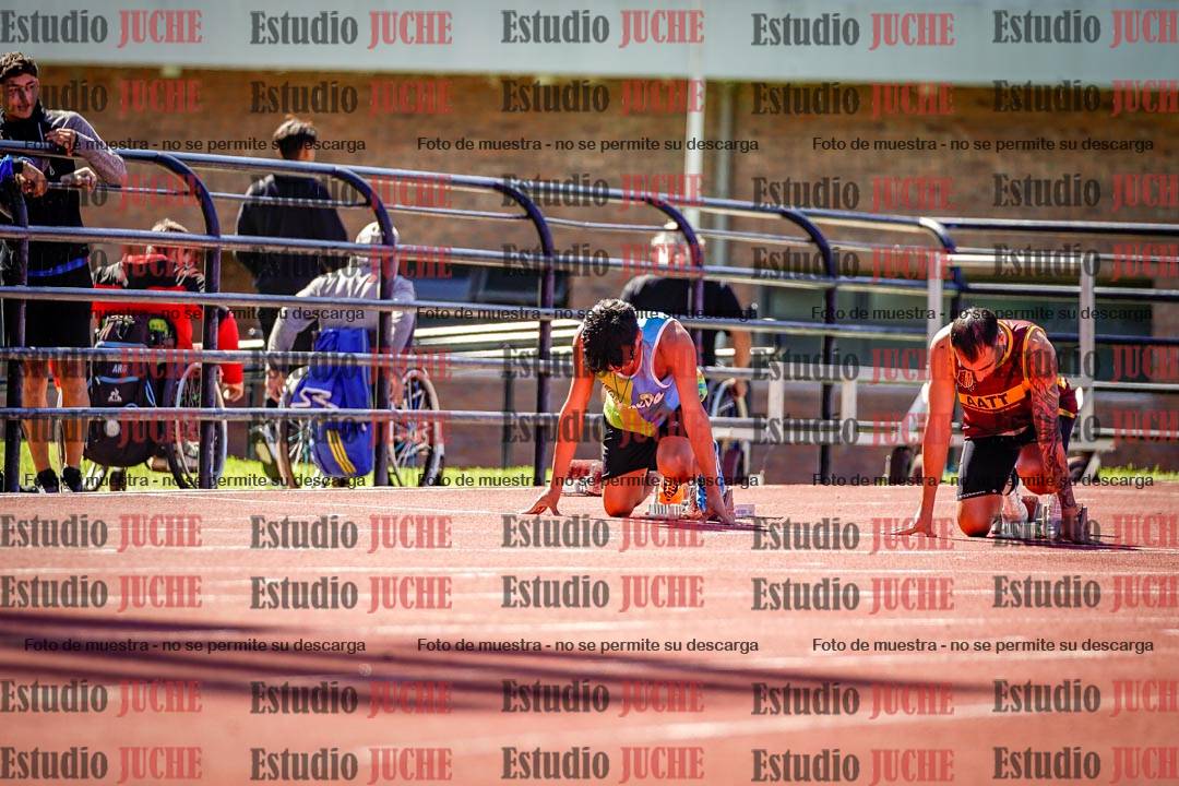 Fotos de los 100 m de varones
