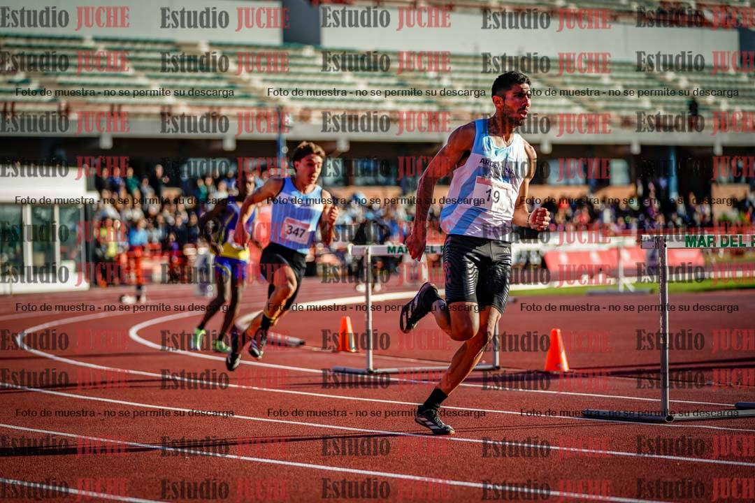 Fotos de los 400 m con vallas de varones - FINAL