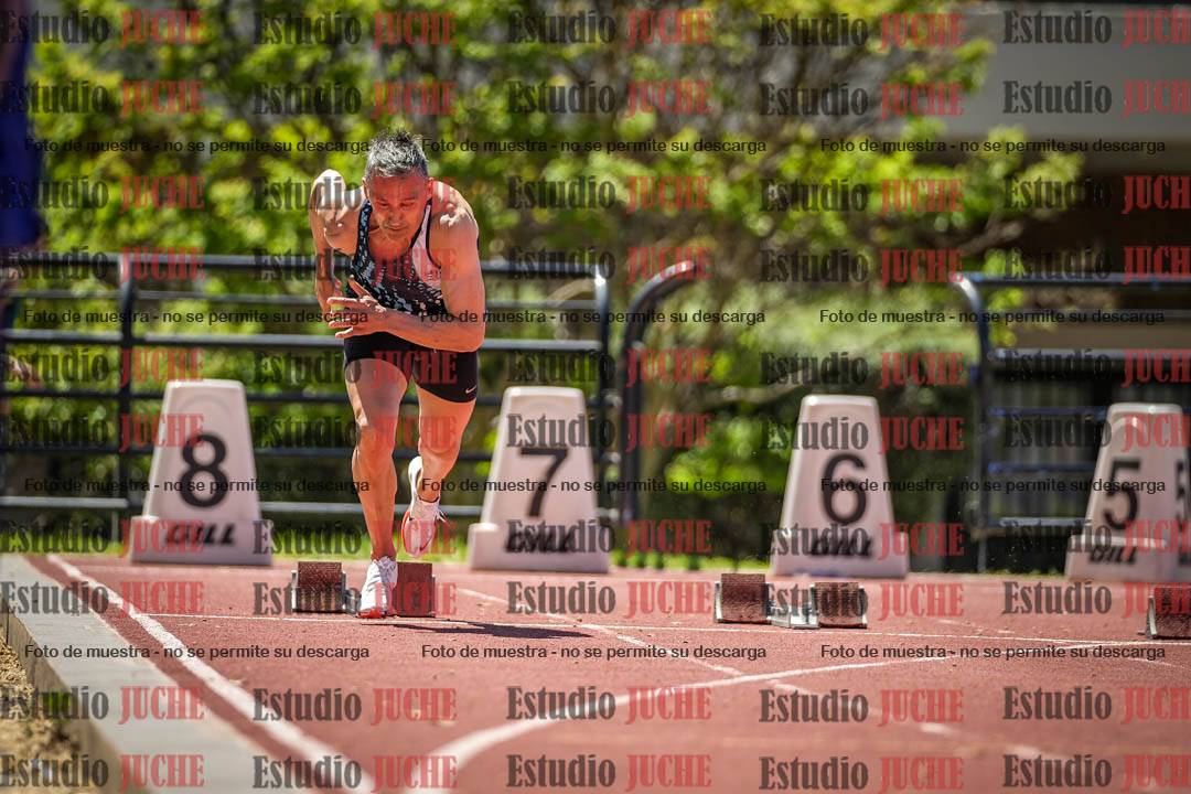 Fotos de los 100 m llanos de varones