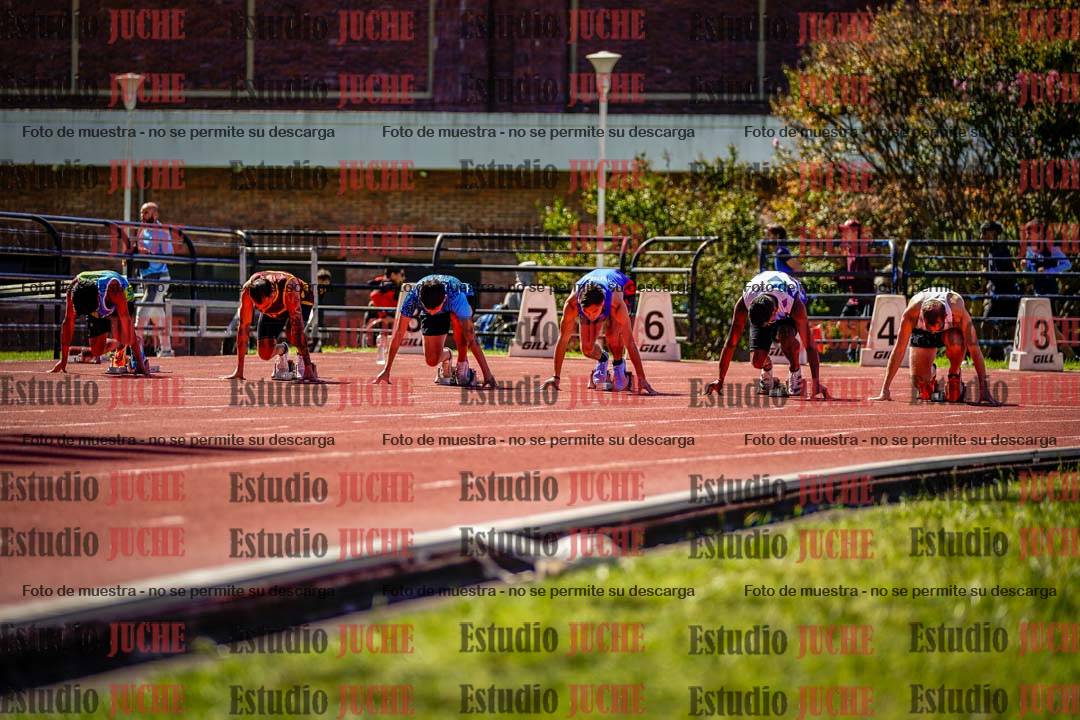 Fotos de los 100 m de varones