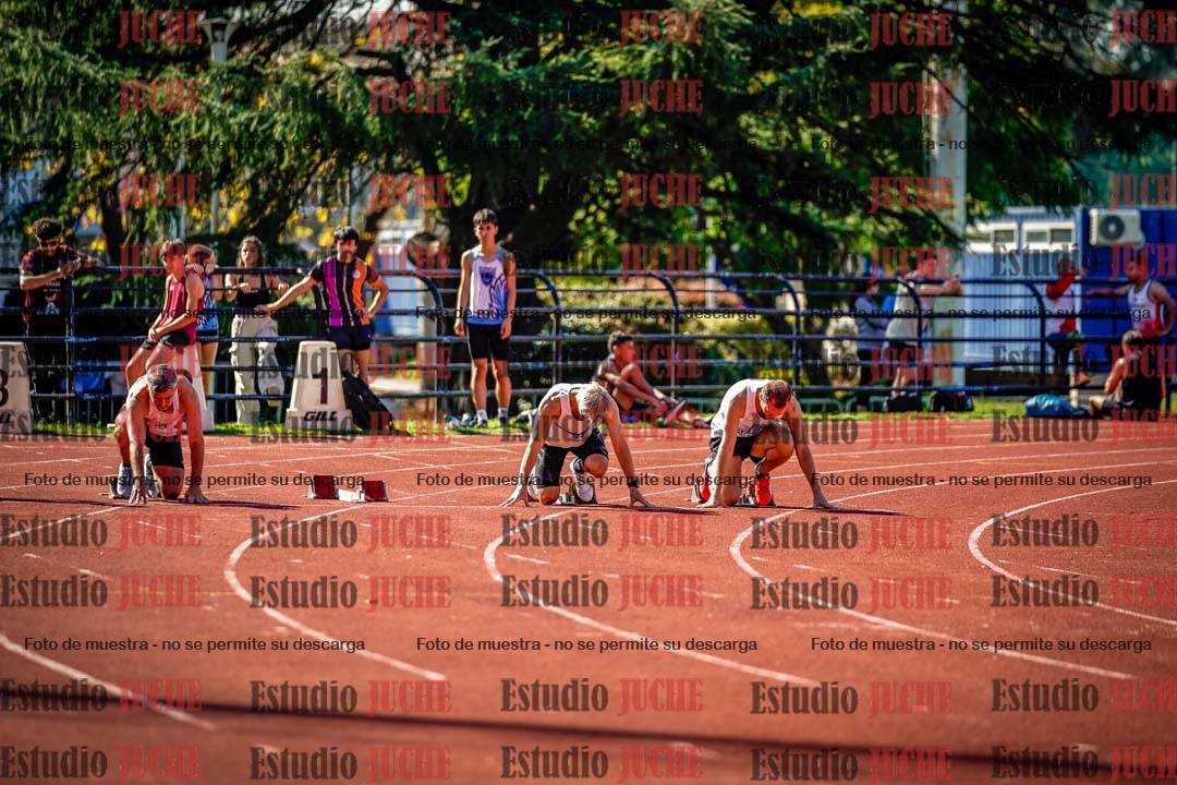 Fotos de los 100 m llanos de varones