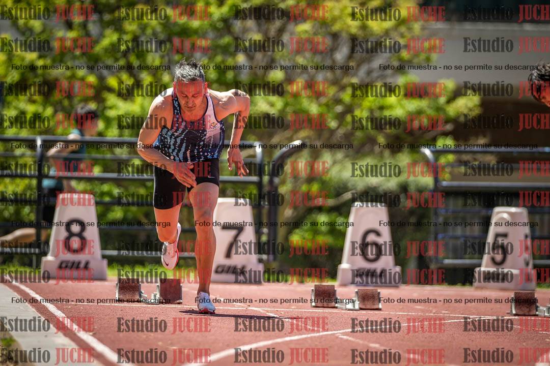 Fotos de los 100 m llanos de varones