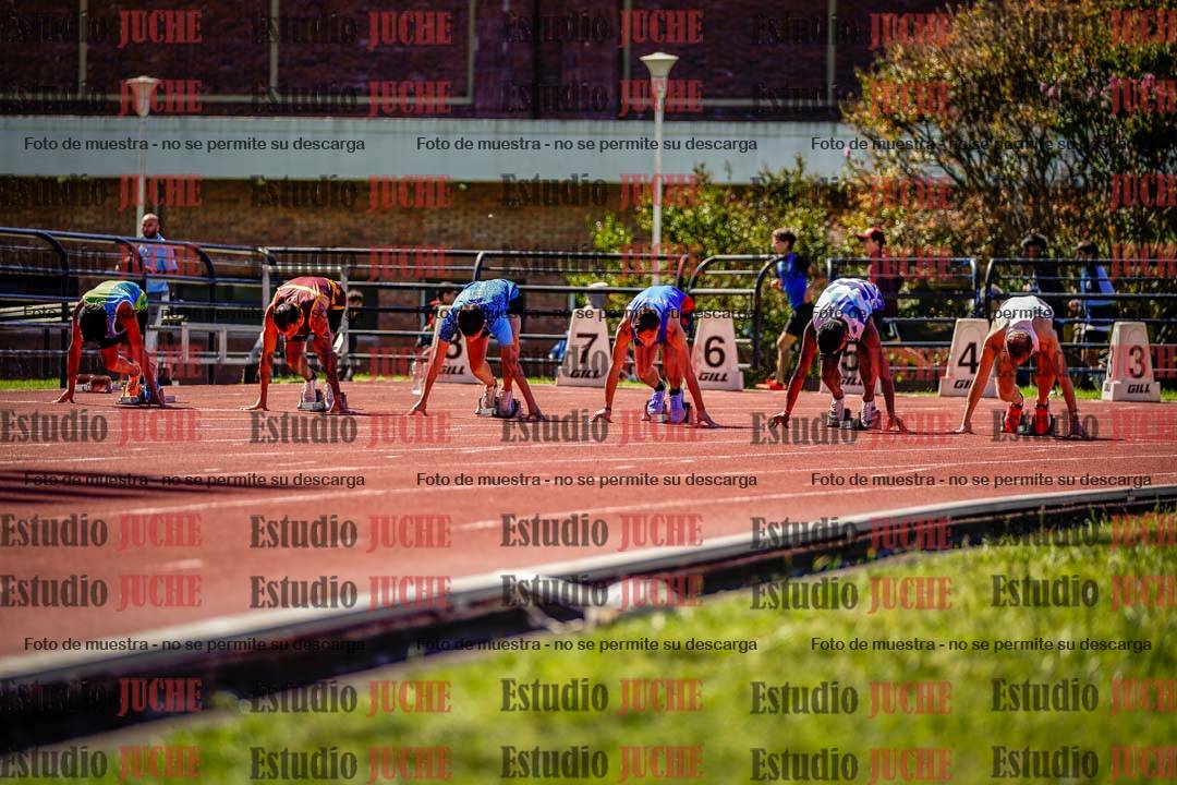Fotos de los 100 m de varones