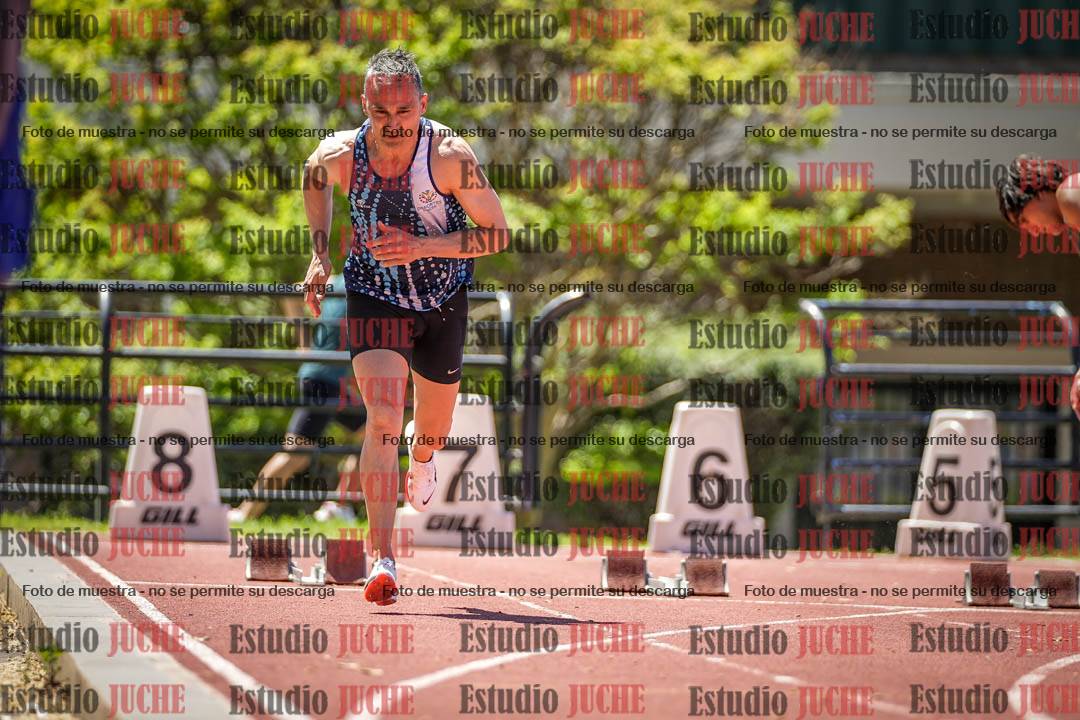 Fotos de los 100 m llanos de varones