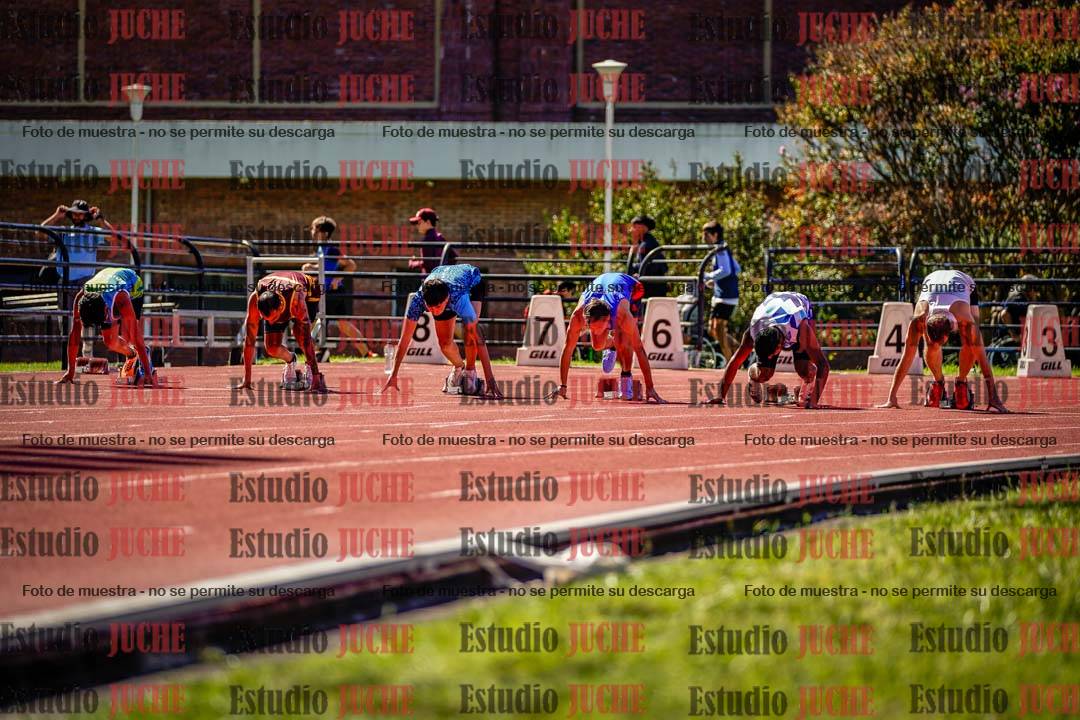Fotos de los 100 m de varones