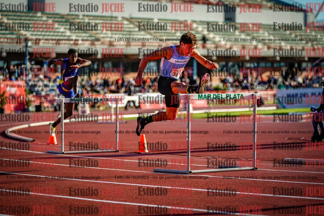 Fotos de los 400 m con vallas de varones - FINAL