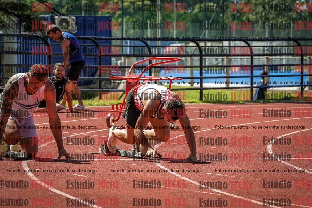 Fotos de los 100 m llanos de varones