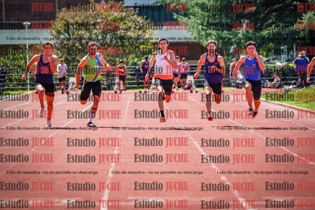 Fotos de los 100 m de varones