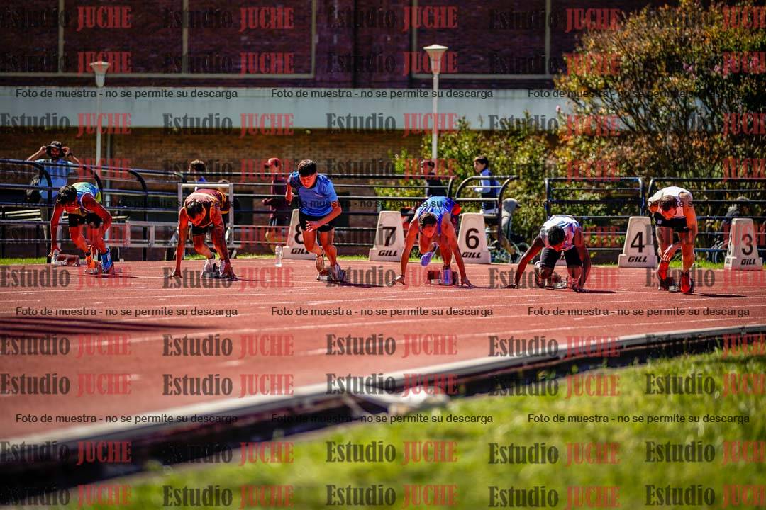 Fotos de los 100 m de varones