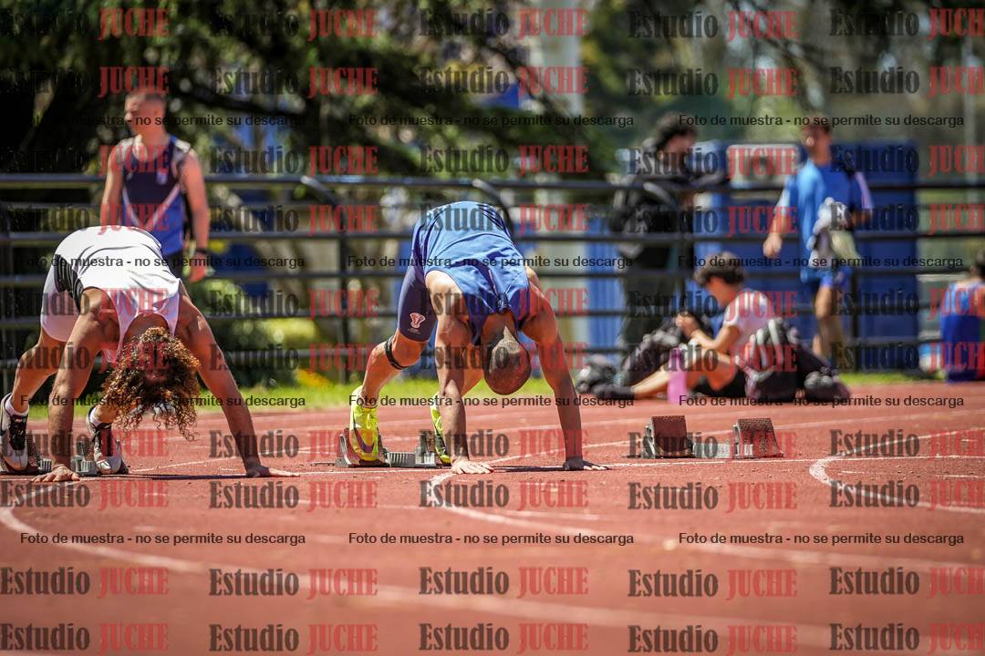 Fotos de los 100 m llanos de varones
