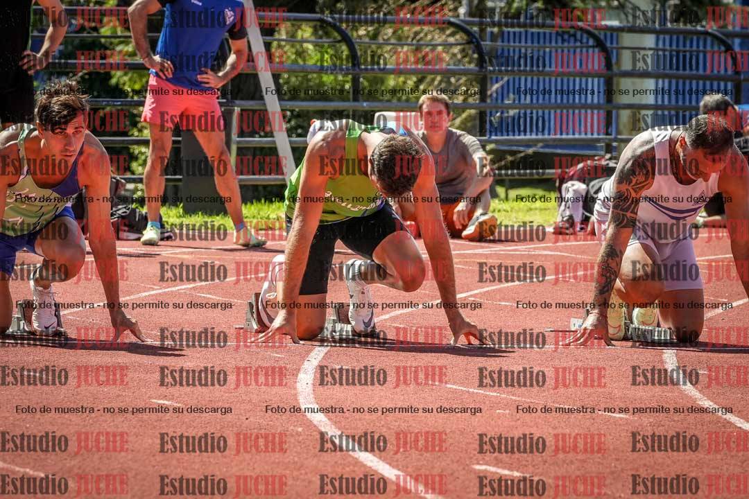 Fotos de los 100 m llanos de varones