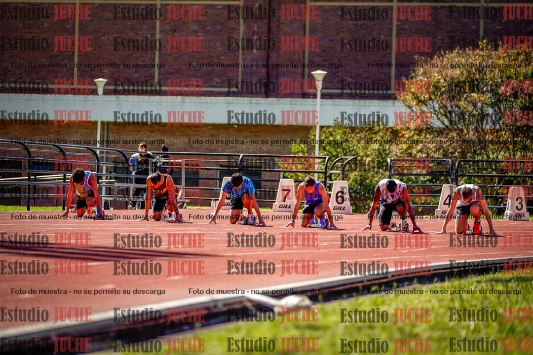 Fotos de los 100 m de varones