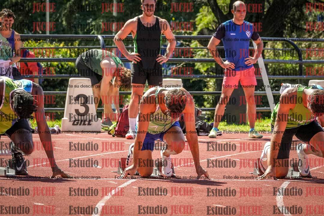 Fotos de los 100 m llanos de varones