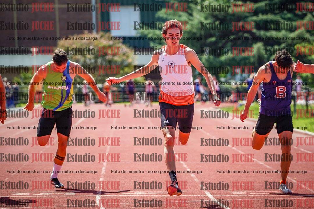 Fotos de los 100 m de varones