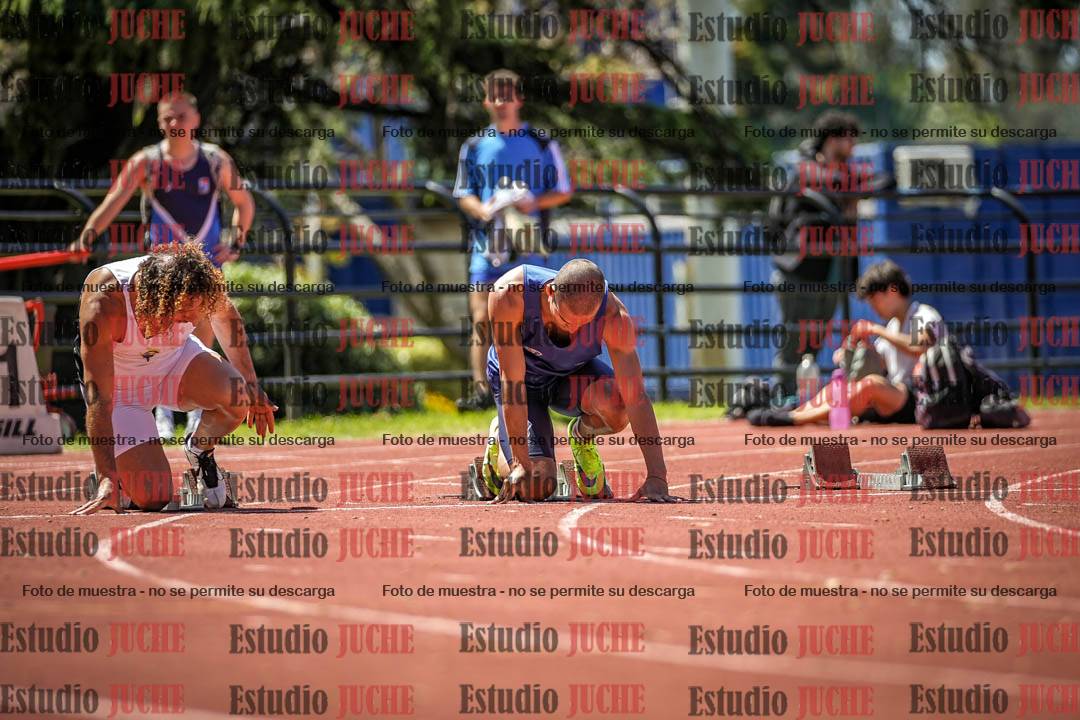 Fotos de los 100 m llanos de varones
