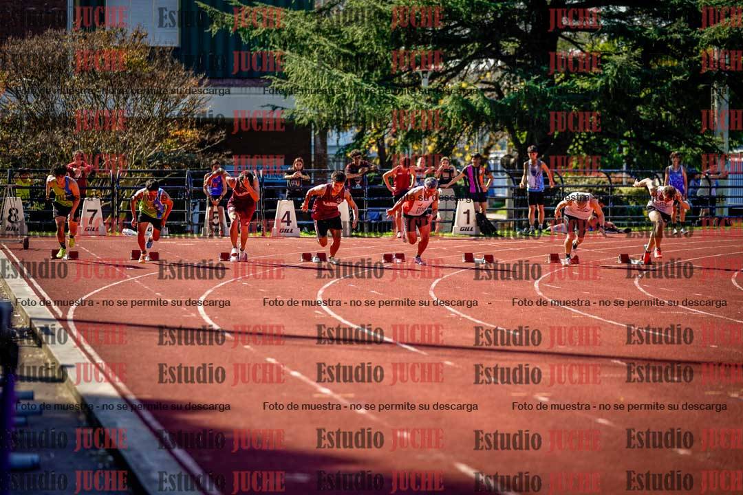 Fotos de los 100 m llanos de varones