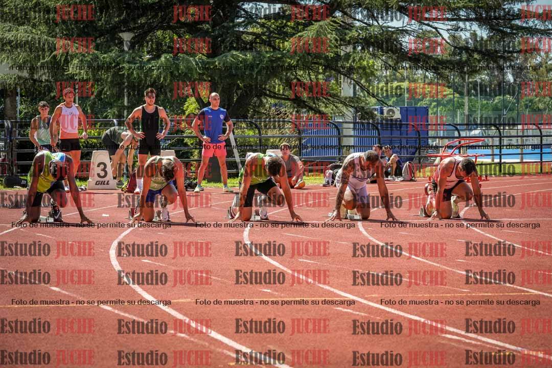Fotos de los 100 m llanos de varones