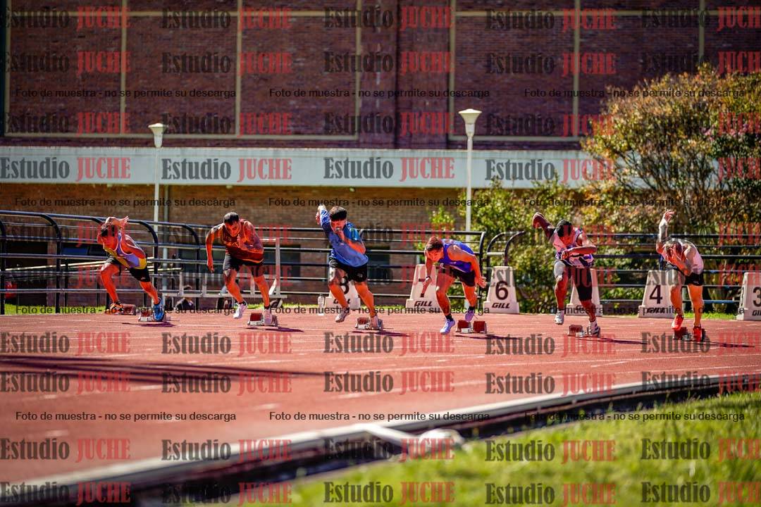 Fotos de los 100 m de varones