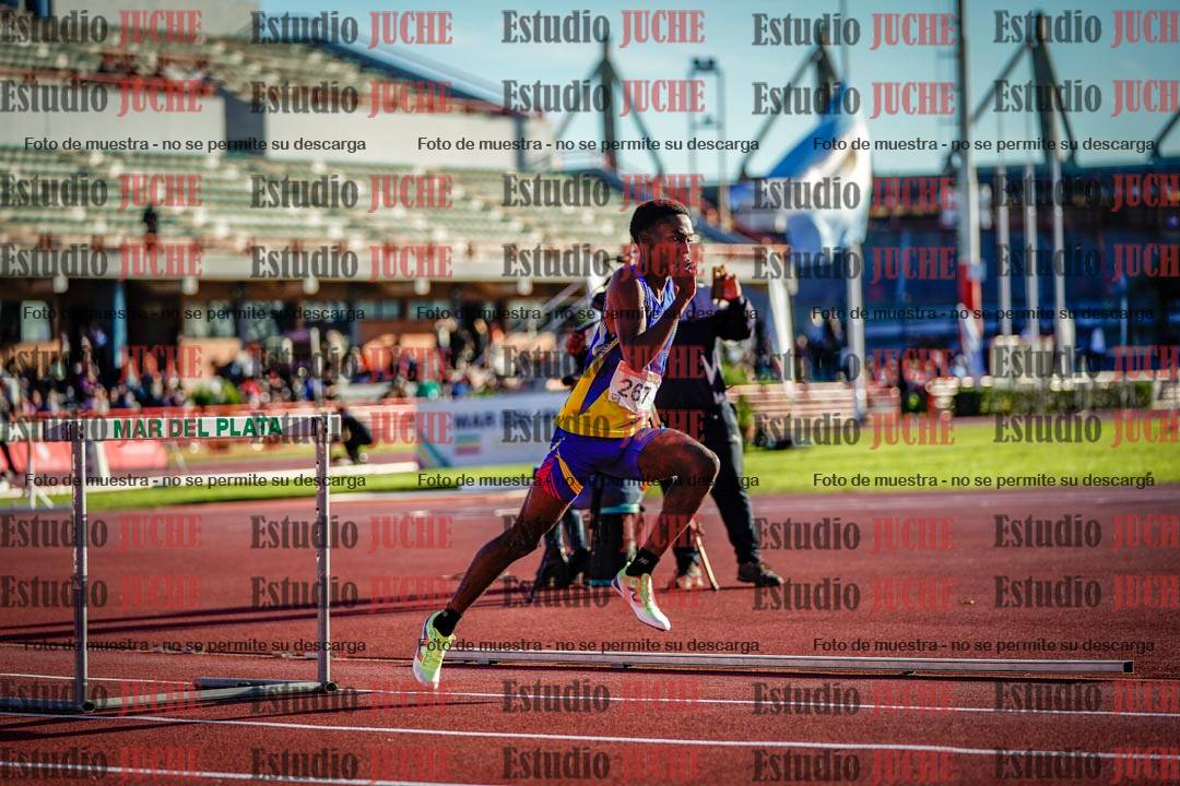 Fotos de los 400 m con vallas de varones - FINAL
