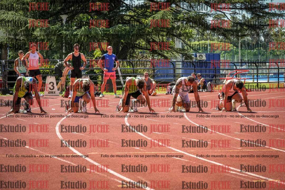 Fotos de los 100 m llanos de varones