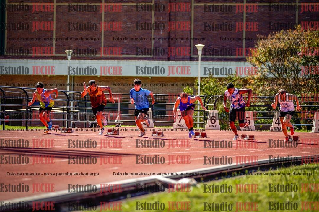 Fotos de los 100 m de varones