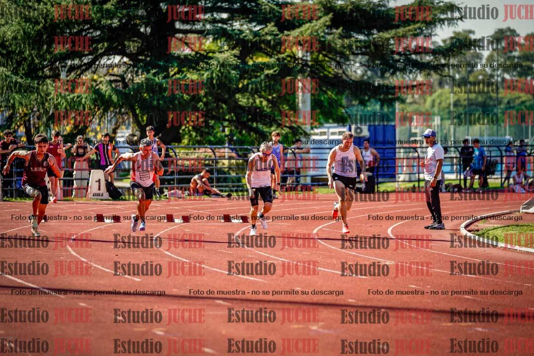 Fotos de los 100 m llanos de varones