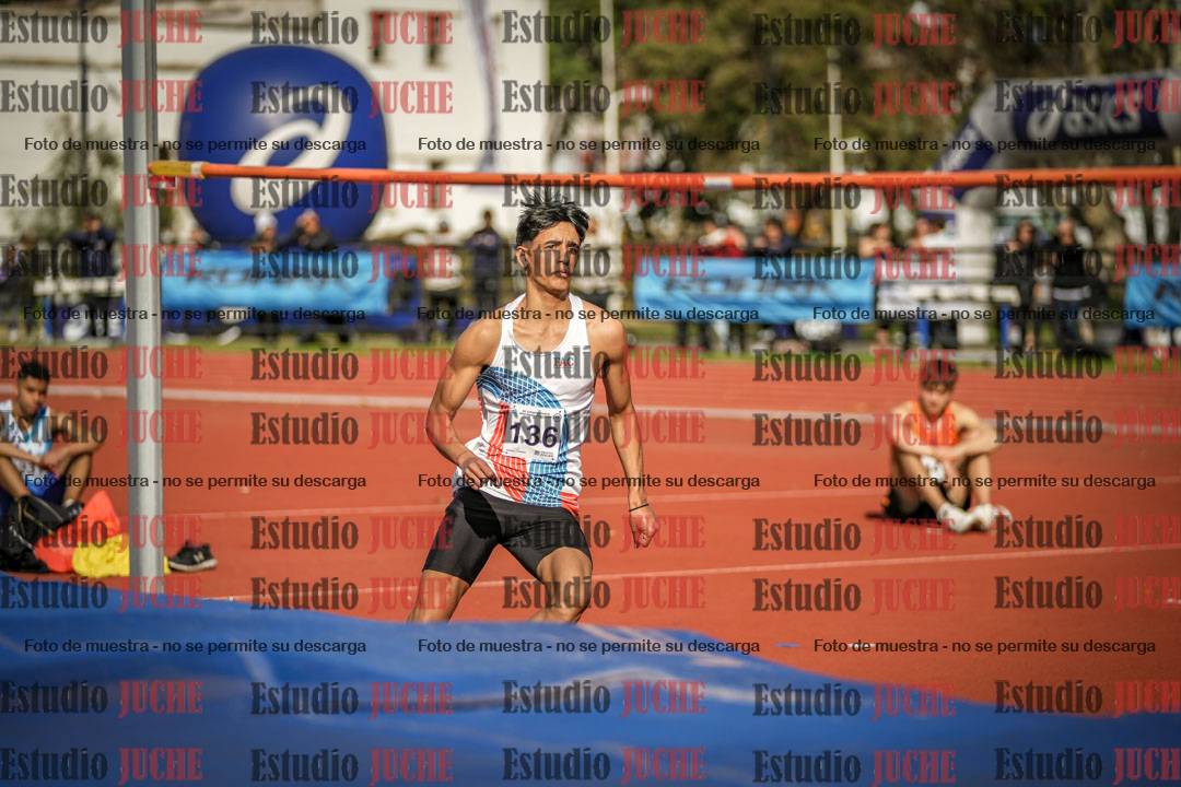 Fotos del salto en alto de varones