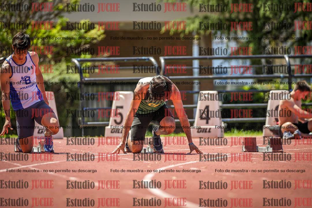 Fotos de los 100 m llanos de varones