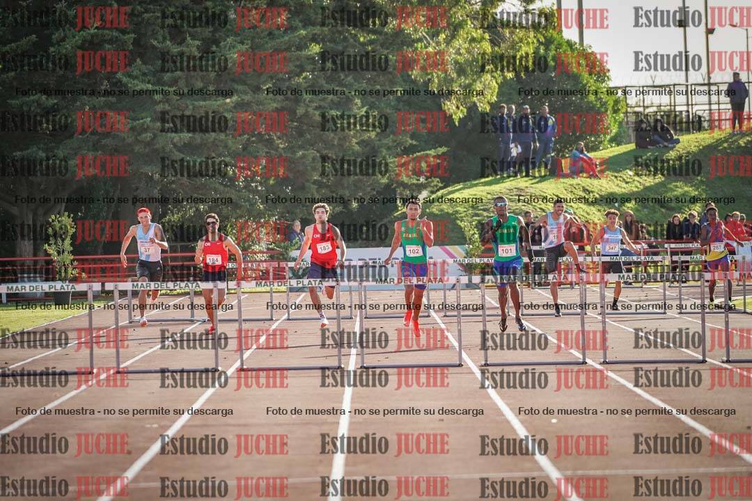 Fotos de los 400 m con vallas de varones - FINAL