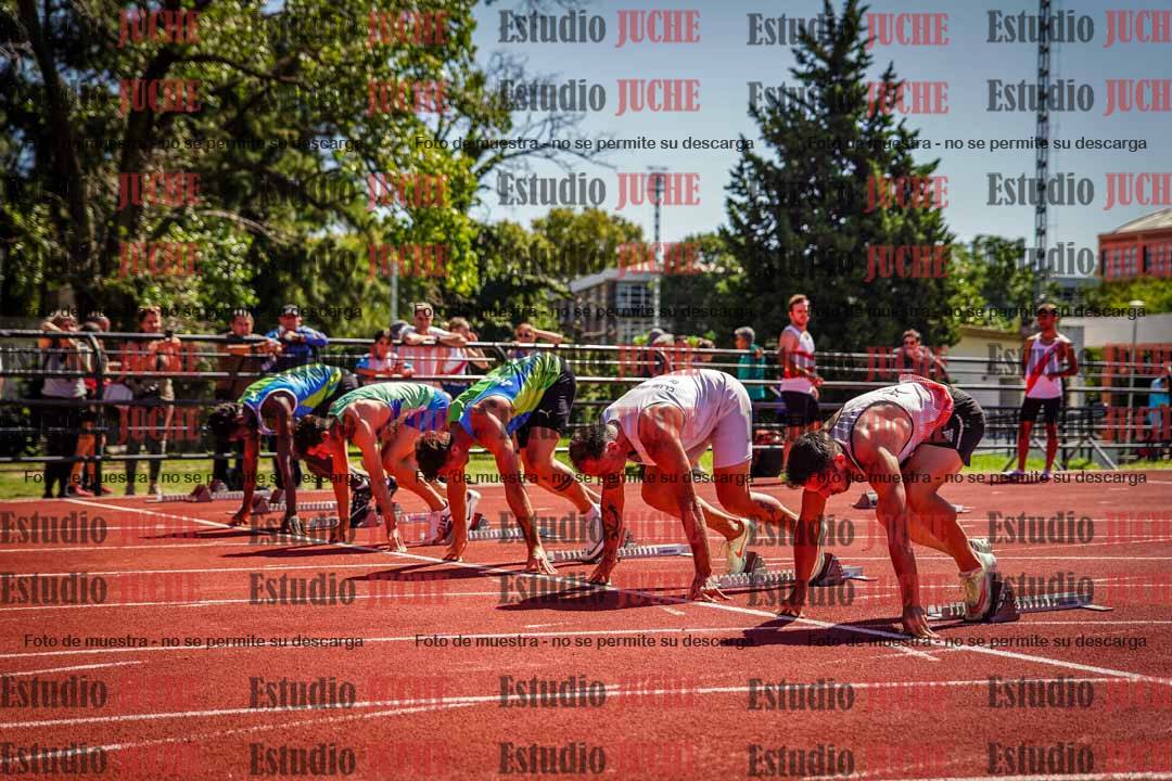Fotos de los 100 m llanos de varones