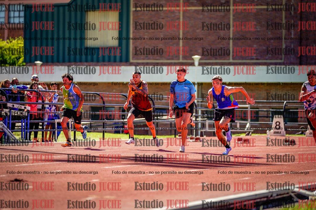 Fotos de los 100 m de varones