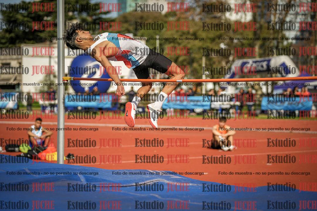 Fotos del salto en alto de varones