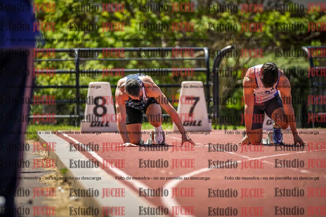 Fotos de los 100 m llanos de varones