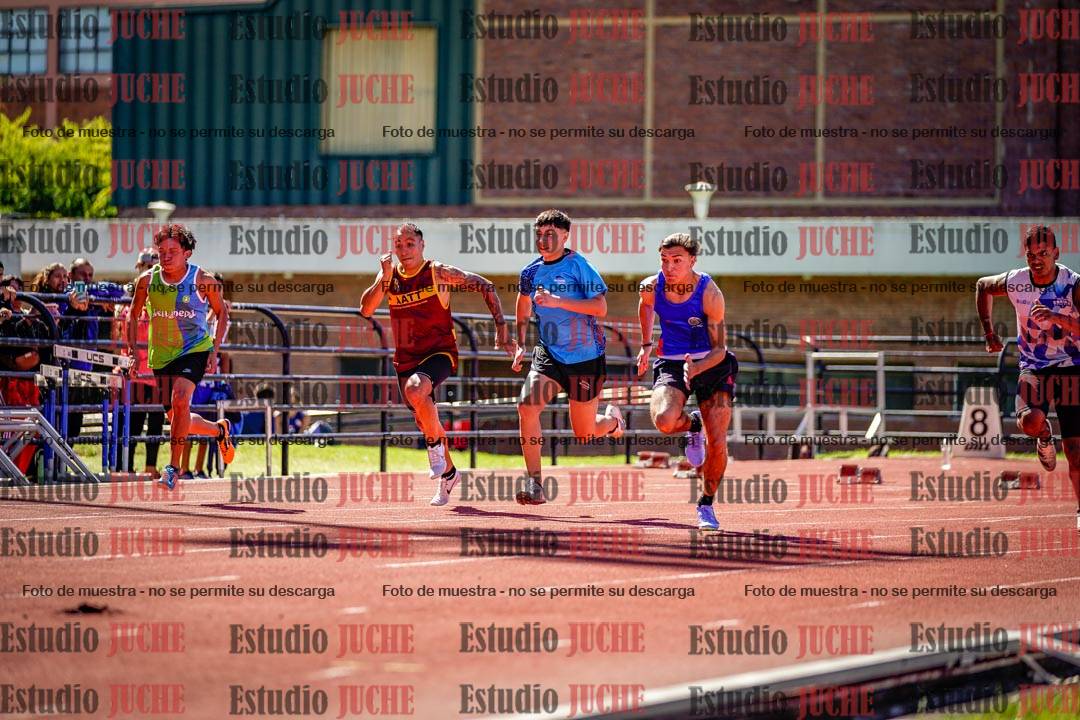 Fotos de los 100 m de varones
