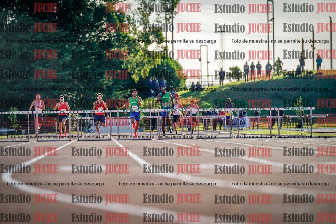 Fotos de los 400 m con vallas de varones - FINAL