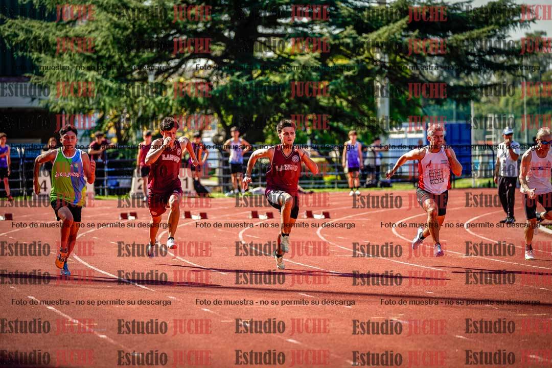 Fotos de los 100 m llanos de varones