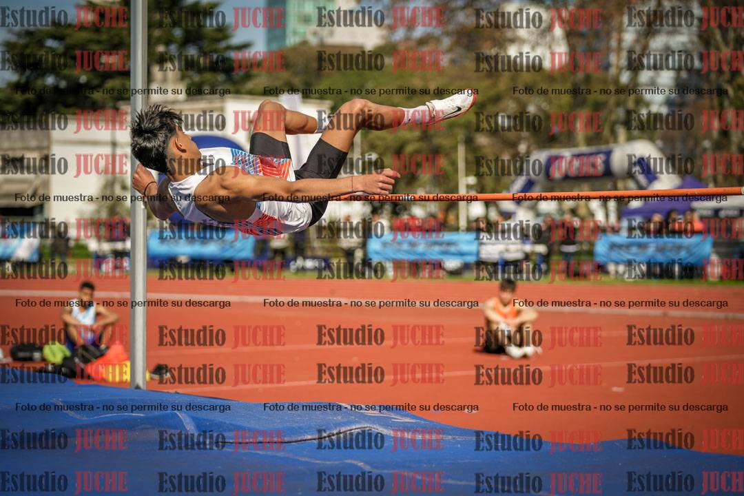 Fotos del salto en alto de varones
