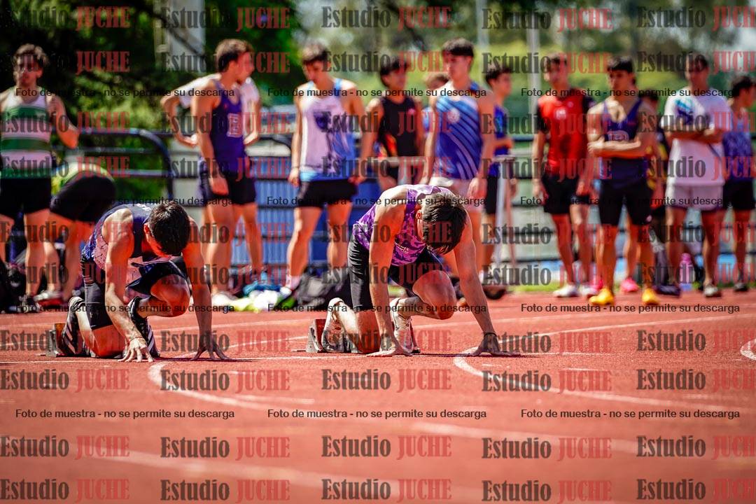 Fotos de los 100 m de varones