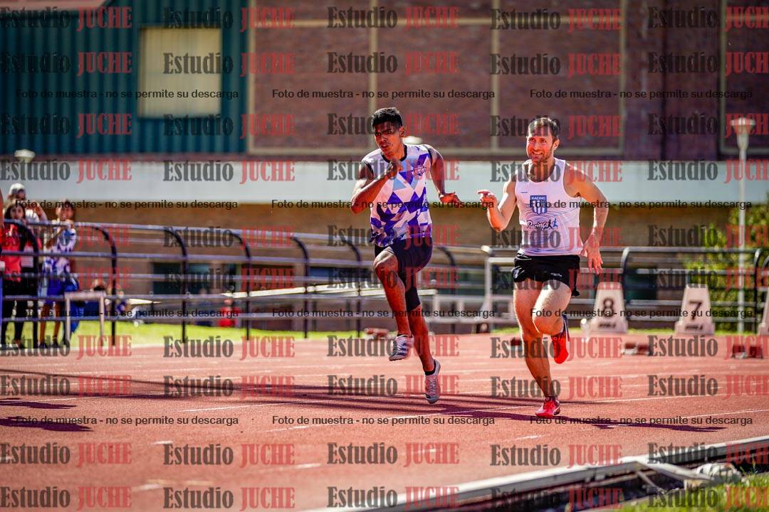 Fotos de los 100 m de varones